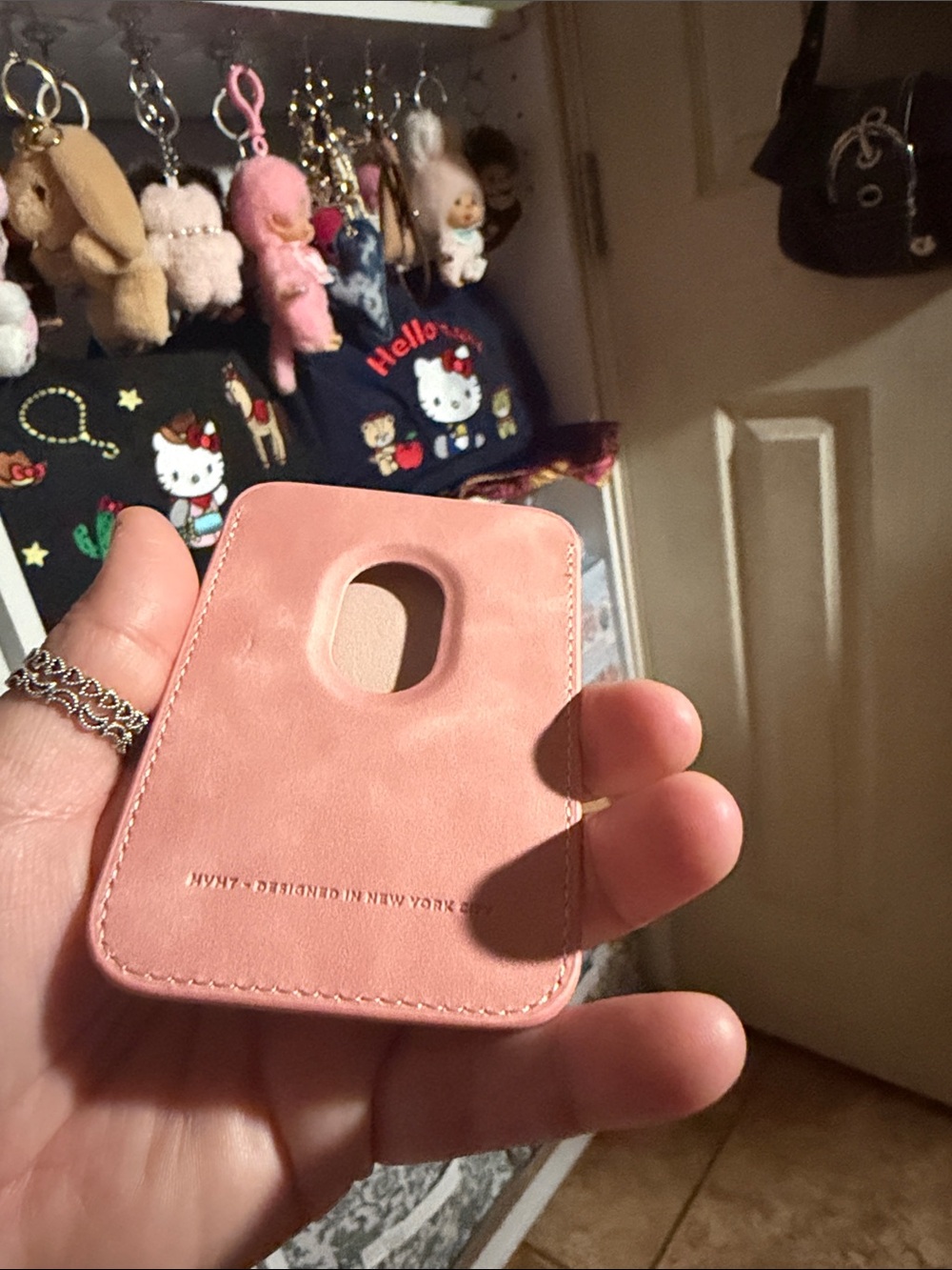 Amazon Pink Heart Pattern Wallet Case - Picture 4 of 4